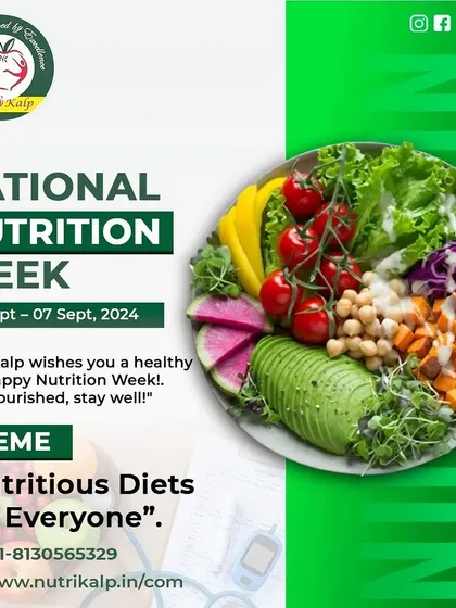 We are committed to the theme of National Nutrition Week: "Nutritious Diets for Everyone." We help you make informed food choices for a healthier life.