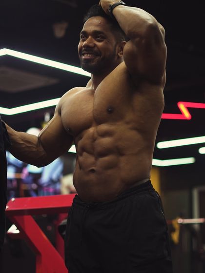 We suffer more in imagination than in reality. A candid shot after a workout.