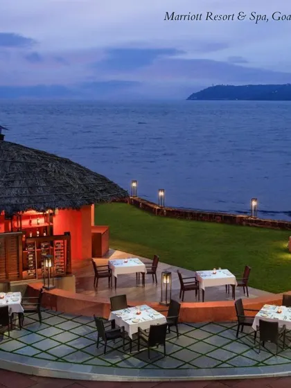 The Marriott Resort & Spa in Goa offers stunning seaside views, perfect for a sunset ceremony or a breezy summer reception. It's an ideal choice for a relaxed yet luxurious beach wedding.