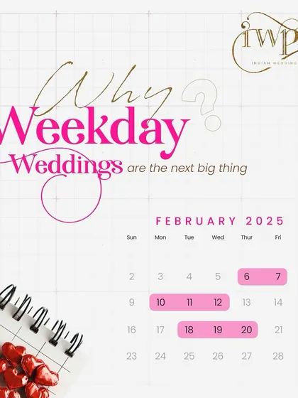 Why are weekday weddings the next big thing? This graphic breaks down the benefits, from savings and flexibility to intimacy and convenience.
