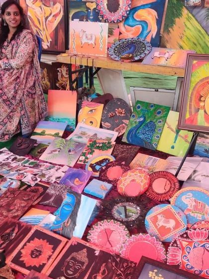 Anesha Artgallery - Indian Folk Art & Home Decor Behind the Art: My Creative Process photo 18