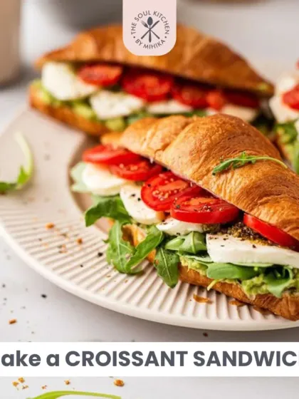 Use it as a healthy and flavourful spread in a croissant sandwich with fresh mozzarella and tomatoes.