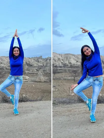 Finding my balance with Vrikshasana (Tree Pose) in the unique landscape of Cappadocia, Turkey. Your life is your message to the world, so make it inspiring.