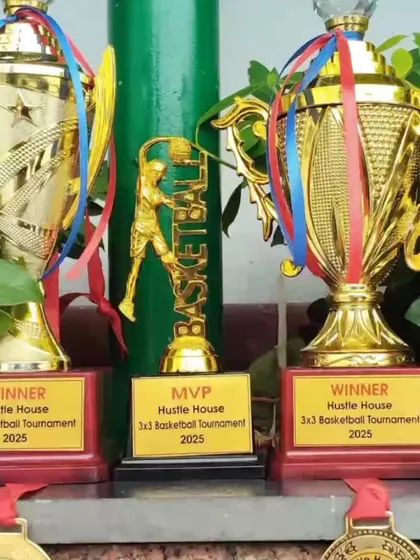 These trophies are more than just awards; they represent the countless hours of grind, discipline, and teamwork my players put in. We secured Winner, Runner-Up, and MVP titles at the Hustle House 3x3 Tournament, a testament to our competitive training program.