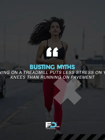Myth: Treadmill running is easier on your knees. The truth is, the difference in impact is negligible. We focus on proper running form, no matter the surface.