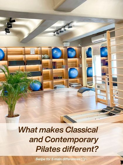 This view showcases our range of classical and contemporary Pilates equipment. Whether you are a beginner or an advanced practitioner, I have the tools to challenge you and support your progress.