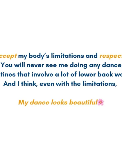 This is a core part of my philosophy. My classes are a safe space where we respect our bodies and celebrate what they can do. It's not about perfection, it's about finding beauty in your own unique movement.