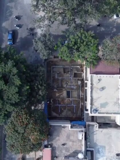 An identical aerial shot of the initial groundwork. As a turnkey firm, I take full ownership from this very first stage.