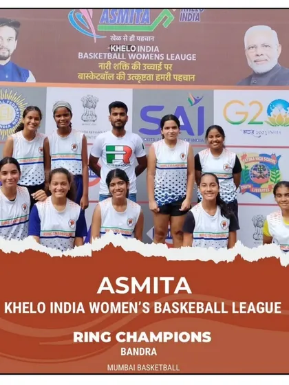 Our official team entry for the Asmita Khelo India Women's Basketball League, representing Ring Champions Bandra.