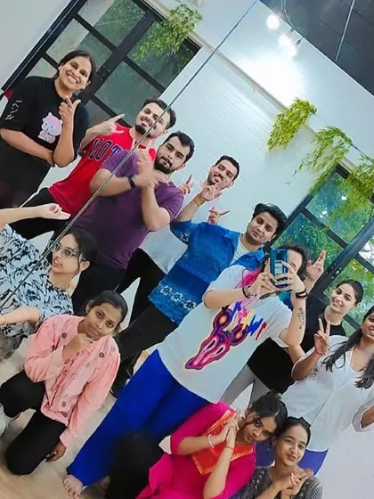 A mirror selfie capturing the fun and energy of our class. Join us to make your weekends more active and exciting.