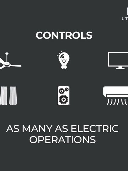 My smart switches can be configured to control as many electric operations as you need. This includes fans, lights, TVs, curtains, speakers, and air conditioners, consolidating all your remotes into one.