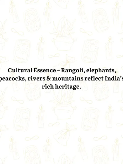 The cultural essence of India, with its rich heritage of rangoli, elephants, and sacred rivers, is reflected in my readings. This connection to our roots provides a familiar and powerful context for understanding the messages from the cards.