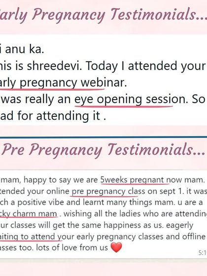 From a positive test to an eye-opening early pregnancy session, it's a joy to see students continue their journey with me.