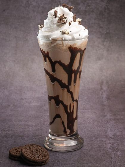 A classic for a reason. Our Oreo shake is a creamy, dreamy blend of cookies and ice cream, topped with whipped cream.