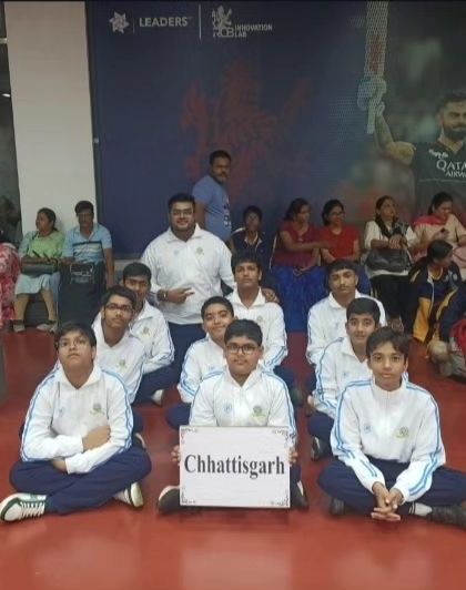 The team from Chhattisgarh, another group of talented young athletes who traveled to participate in the national shooting event.