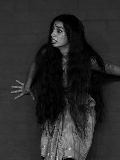 Here, the focus is on a more defensive and alert kind of fear. The body is coiled, ready to react, showing the physical manifestation of the fight or flight instinct.