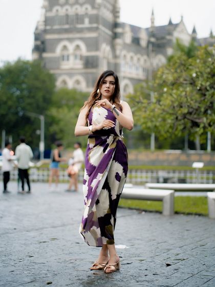 A candid moment of adjusting a watch. These small, natural gestures make for very authentic and relatable lifestyle photos.