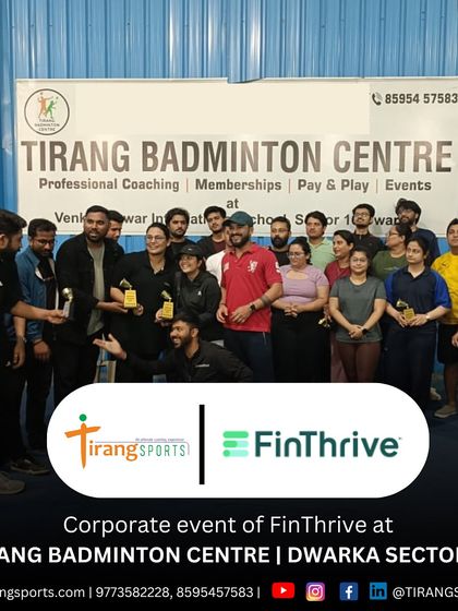 A successful corporate event for FinThrive with over 100 participants at our Dwarka Sector 10 center. I manage large-scale corporate sports days from start to finish.
