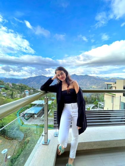 Another picture from the hotel balcony in Mussoorie.