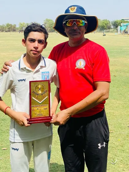 Celebrating another century, this time from Shubham, who scored 110. His dedication is an example for others.