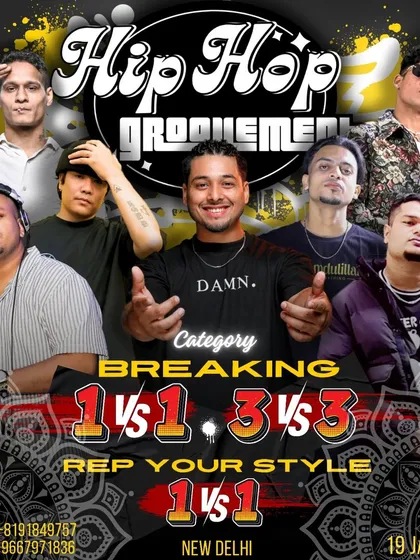 I was a judge for the 'Rep Your Style' category at the Hip Hop Groovement jam in New Delhi. It's an honor to be asked to judge and help guide the next generation of dancers.