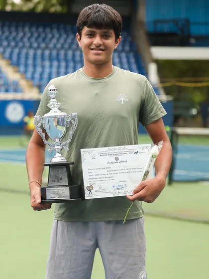 Another fantastic result on the international circuit. Om Verma secured the Singles Runner-Up position at the ITF J30 tournament in Bangalore, proving his skill in both singles and doubles formats.