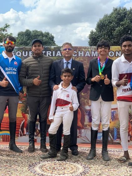 A monumental achievement for Armaan, who won his first medal for Royal Equestrian at his debut show. We are thrilled to see our new riders finding success so quickly.