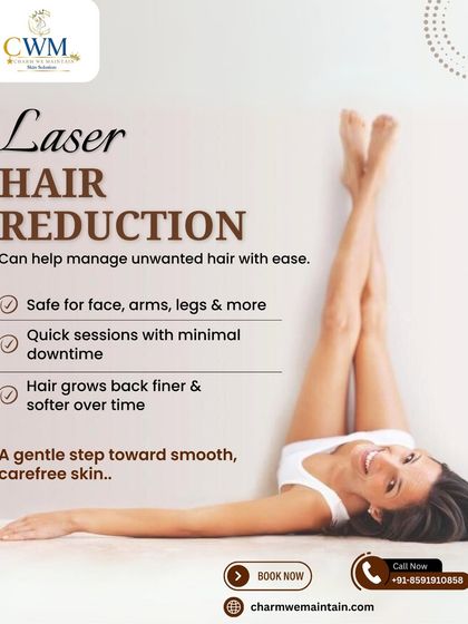Our laser hair reduction service is a gentle step towards smooth, carefree skin. It is safe for the face, arms, legs, and more, with quick sessions and minimal downtime. Over time, any hair that regrows is finer and softer.