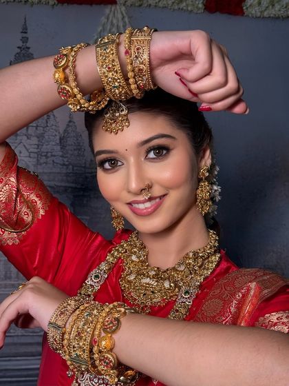 South Indian Bridal Drapes photo 27