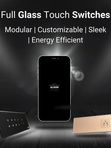 Our full glass touch switches are modular, customizable, and energy-efficient. The sleek design, combined with powerful app control, makes them the perfect centerpiece for any modern, smart home.