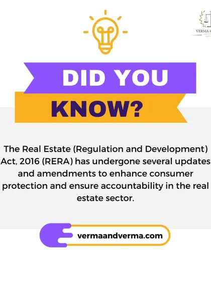 The Real Estate (Regulation and Development) Act, 2016 (RERA) has been a game-changer for consumer protection in property deals. This introduction highlights how these regulations have been amended over time to increase builder accountability and safeguard your investment.