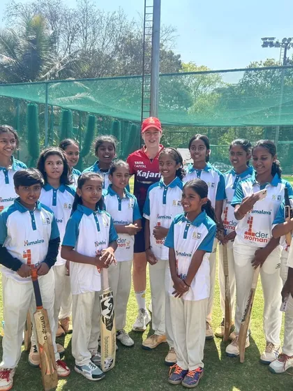 Inspiration is a powerful coach. Our young female cricketers from the Bangalore Youth Cricket Academy had a dream-come-true moment meeting their idols from the RCB women's team, including Ellyse Perry.