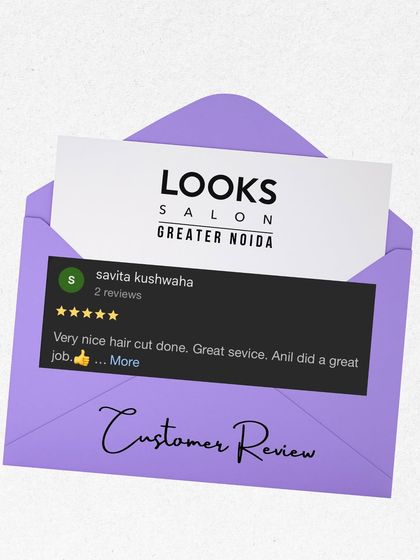 A five-star review for a "very nice hair cut" done by Anil. We appreciate the positive feedback.