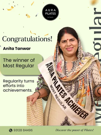 Regularity is the key to achievement, and we were so proud to award Anita Tanwar as our 'Most Regular' member. Her consistent effort and positive spirit inspire our entire community.