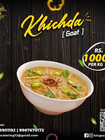 For mutton lovers, we offer a delicious Goat Khichda, slow-cooked for hours to achieve the perfect texture and flavor.
