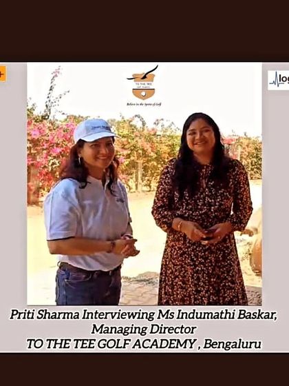 Our Managing Director, Ms. Indumathi Baskar, during an interview where she shared her vision for the academy and the future of golf in Bengaluru.