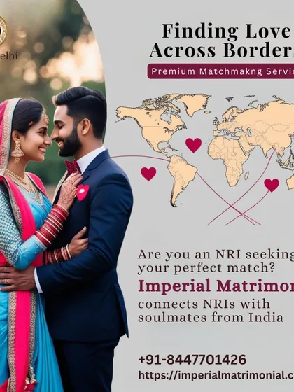 Are you an NRI seeking your perfect match from India? Our premium matchmaking services connect hearts across the globe, bridging continents to unite soulmates.