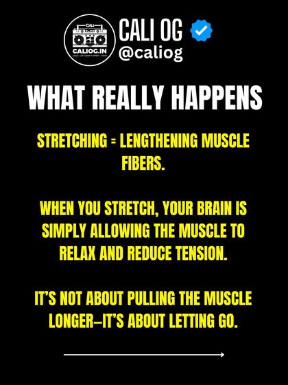 Does stretching actually lengthen your muscles? Not exactly. Your flexibility is mostly controlled by your nervous system. It's about teaching your brain to let the muscle relax and reduce tension.