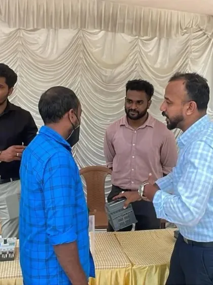 My team engaging with industry leaders at the KETA Energy Conclave 2025 in Kerala, showcasing innovative energy management solutions.