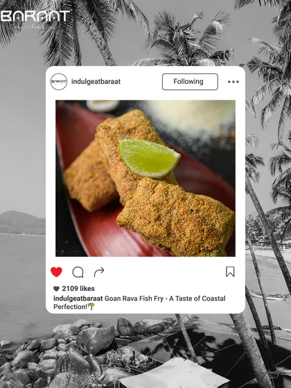 Taste the coastal delight with my Goan Rava Fish Fry, crispy and golden perfection with every bite.