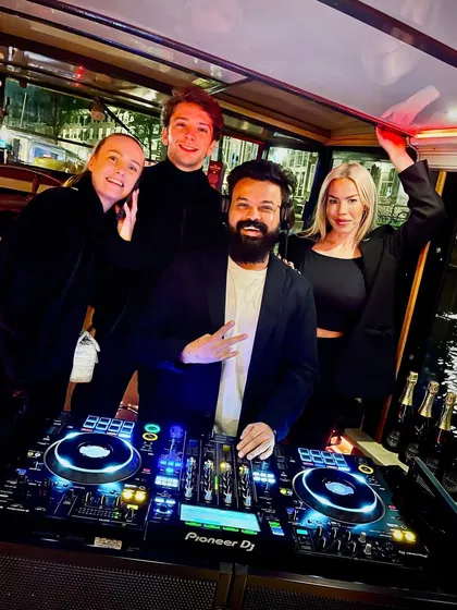DJing on a private boat party cruising through the Amsterdam canals was an incredible experience. No venue is too unique; if you have a vision for your party, I'll bring the soundtrack.