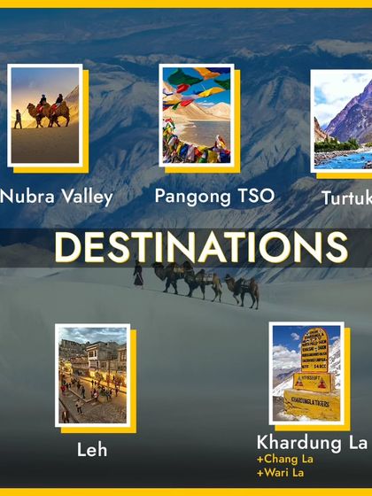 Our Ladakh itinerary covers all the key destinations, including the remote village of Turtuk, the high passes of Khardung La, and the famous Pangong Tso.