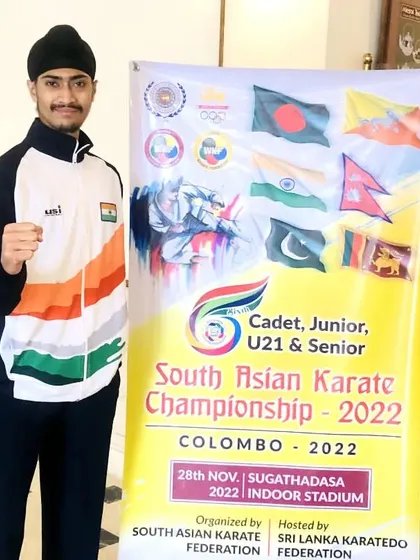 Ready to represent India at the South Asian Karate Championship in Colombo. The journey to international competition is long, but the destination is worth it.