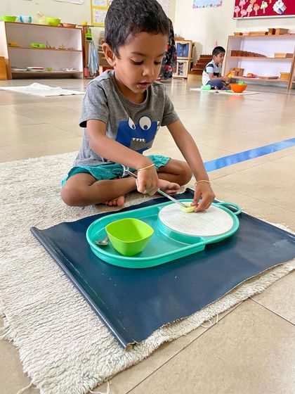 Siksha Montessori - Montessori Preschool & Kindergarten (Ages 2.5-6) Practical Life: Building Independence photo 10