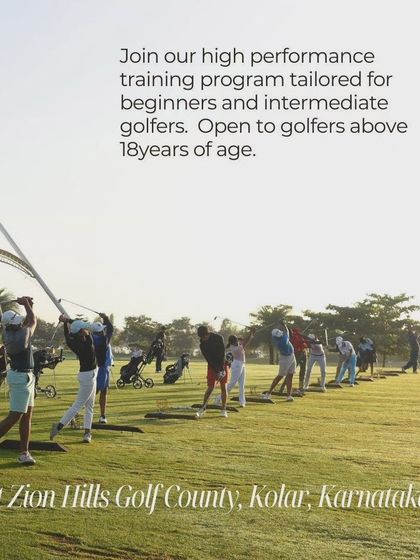 We have partnered with Golfer's Edge Chennai to offer a High-Performance Training Program at our Zion Hills facility. This two-day intensive is tailored for beginners and intermediate golfers over 18.