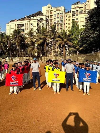 All the U-14 teams for PTPL 2024 lined up with their team flags before the start of the tournament.