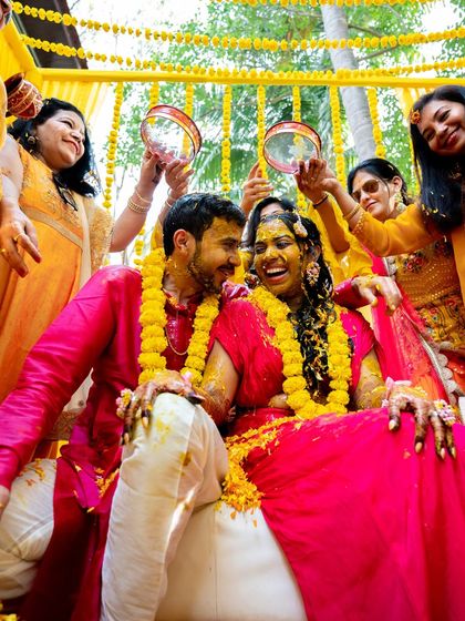The Haldi & Mehendi: Colors & Laughter photo 45