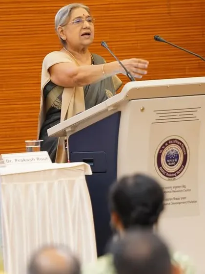 I believe in sharing the wisdom of Yoga on every platform. Here I am delivering the keynote address on “The Fundamental Essence of Yoga” at the 8th DAE National Yoga Conference, organized by the Bhabha Atomic Research Centre (BARC). It was an honor to be the Chief Guest and share insights on leading a healthy, disease-free life.