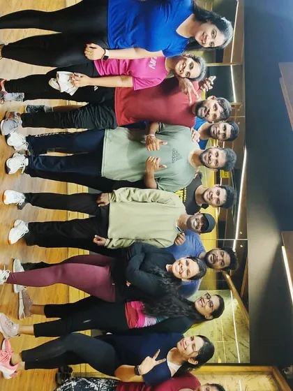The smiles after a tough but rewarding evening Zumba batch. This is our fitness family, supporting each other after every cardio dance session.