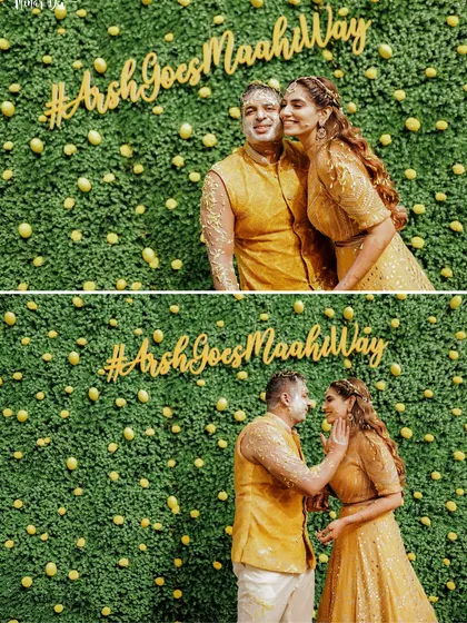 More moments from our colorful Haldi and Mehendi events, capturing the joy, laughter, and beautiful details.